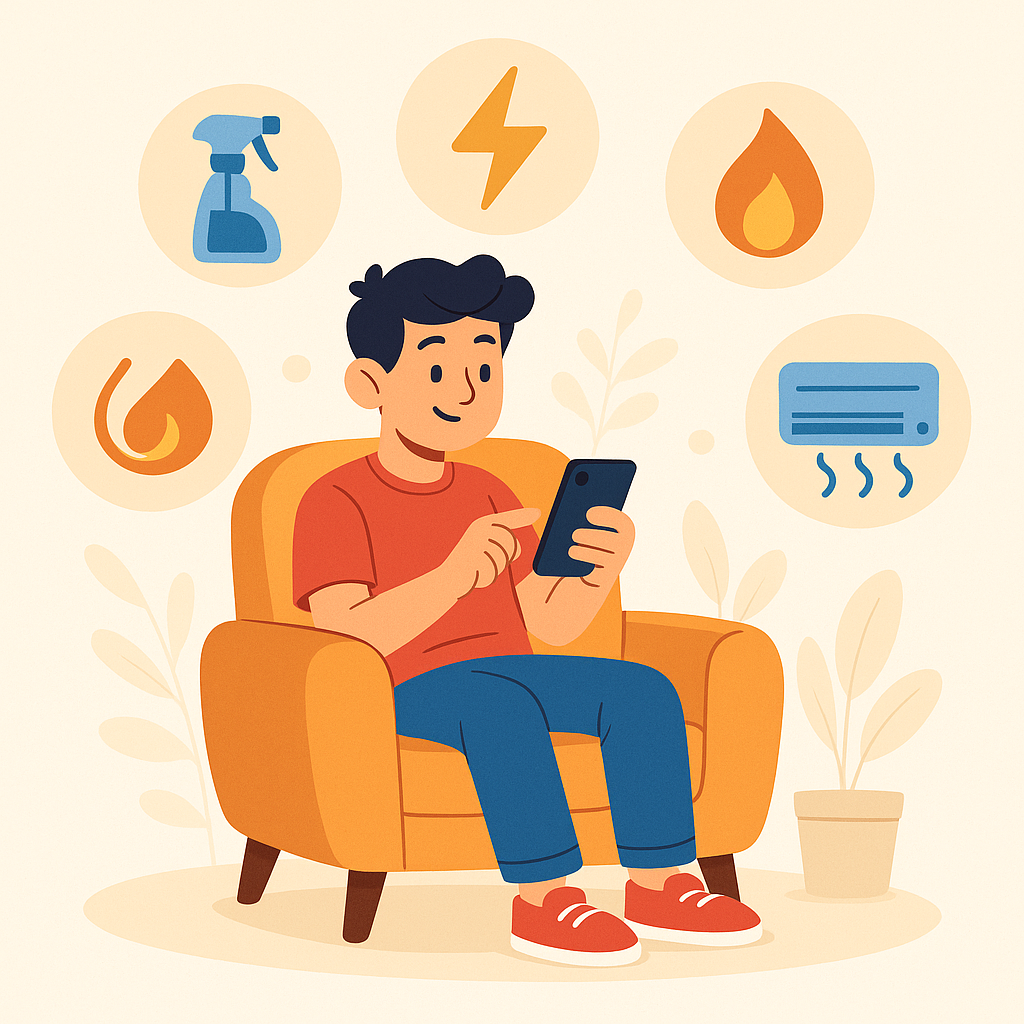 Consumidor usando Obro para contratar servicios